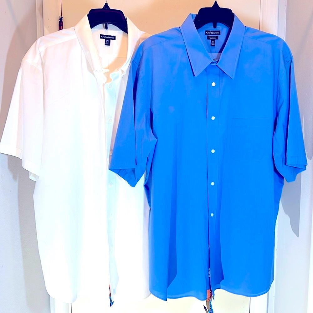 Pair Crofts & Barrow Short Sleeve Shirts 2XL